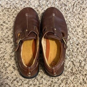 Vintage Clarks Women's Brown Leather Flats